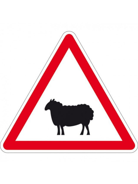 Panneau A15a2 "passage d'animaux domestiques"