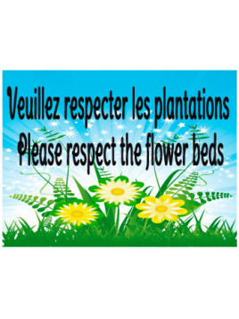 Respectez les plantations