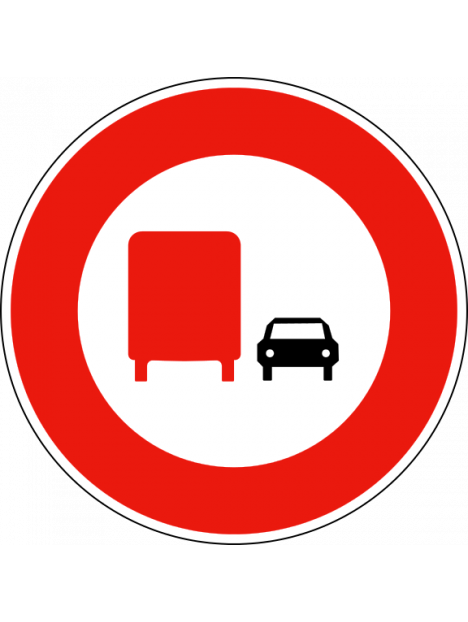 B3a "interdiction de dépasser pour les poids lourds"