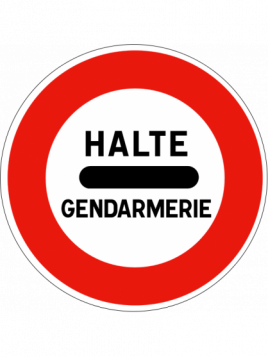B5a "halte gendarmerie"