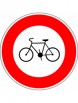 B9b "Accès interdit aux vélos"