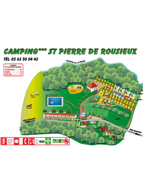 Plan avec consignes d'évacuation.