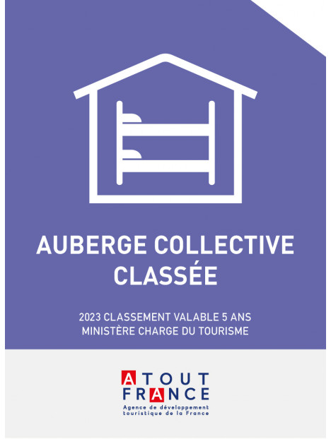 Panonceau de classement Auberge collective classée