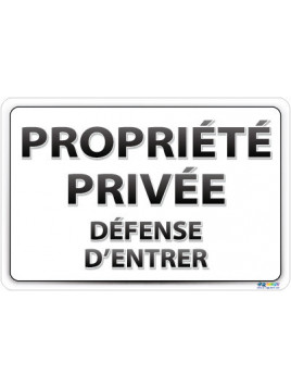 Propriété privée - Défense...