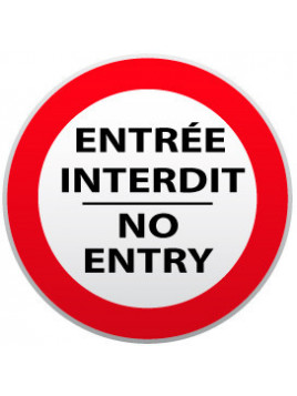 Entrée interdite