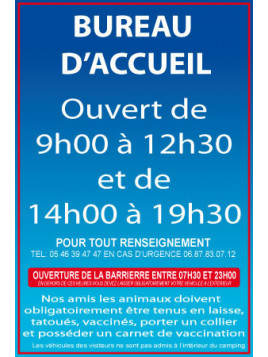 Ouverture accueil et barrière