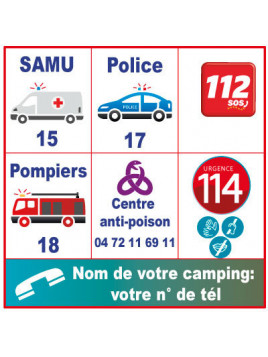 Plaque pictogramme services...