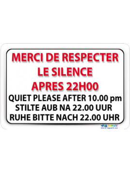 Panneau Silence
