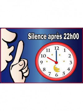Silence avec horloge