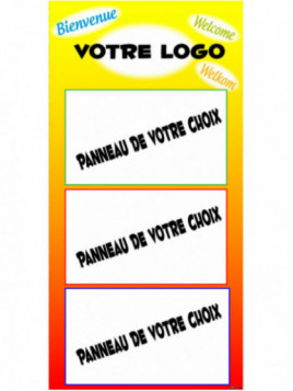 Totem entrée personnalisable