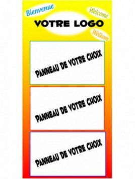 Totem entrée personnalisable