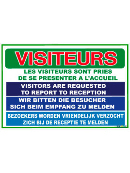 Panneau visiteurs