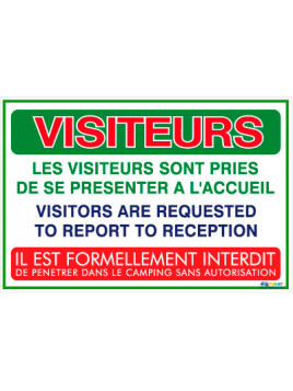 Panneau visiteurs