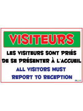 Panneau visiteurs