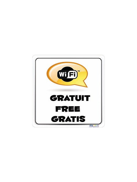 Panneau Wifi gratuit 3 langues