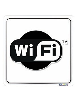 Panneau logo Wifi "nuage"