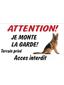 Panneau attention! Je monte...