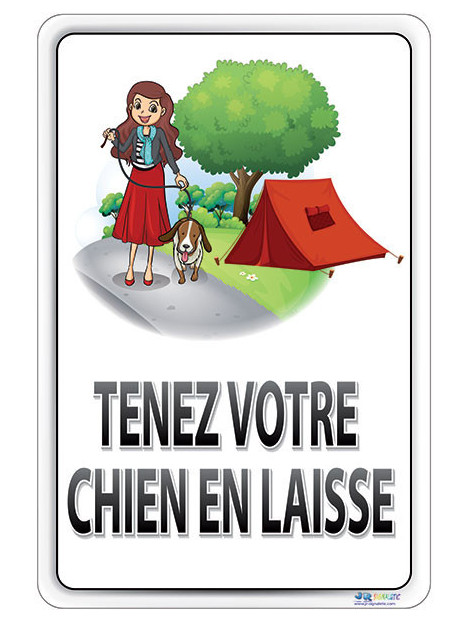 Tenez votre chien en laisse