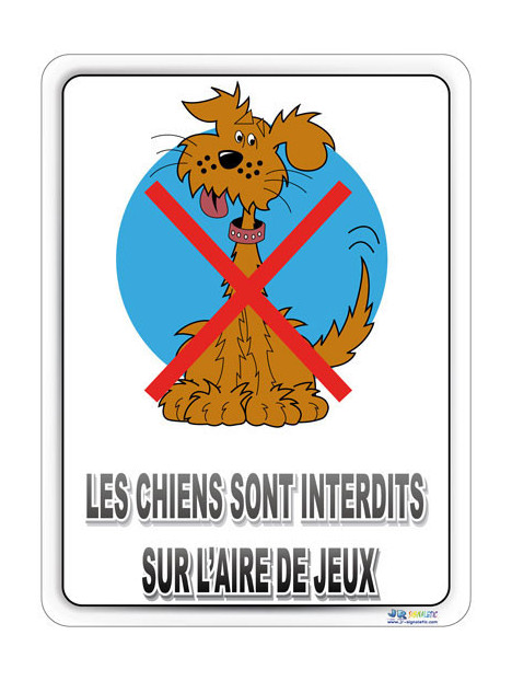 Chiens interdits sur aire de jeux