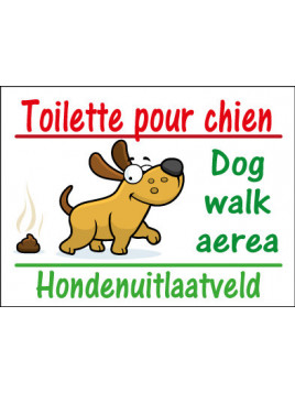 Panneau promenade chien