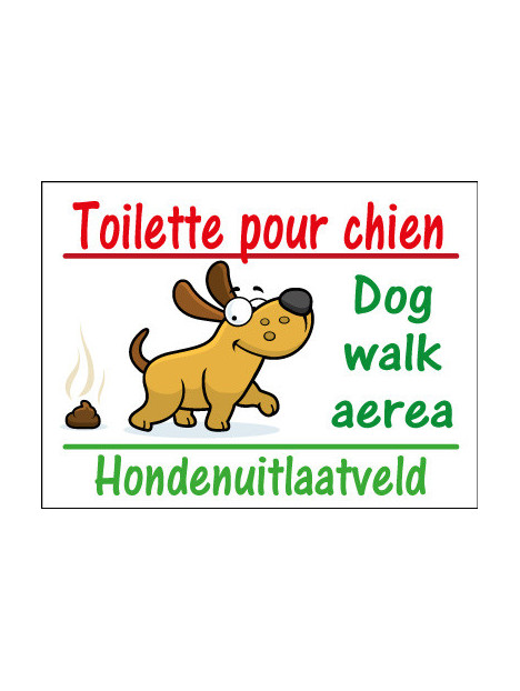 Panneau promenade chien