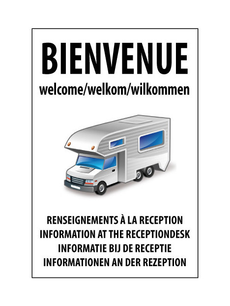 Camping car renseignements à la réception
