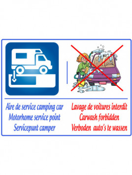 Camping car lavage interdit