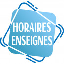 Enseigne et Horaires réception