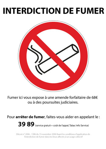 Interdiction de fumer